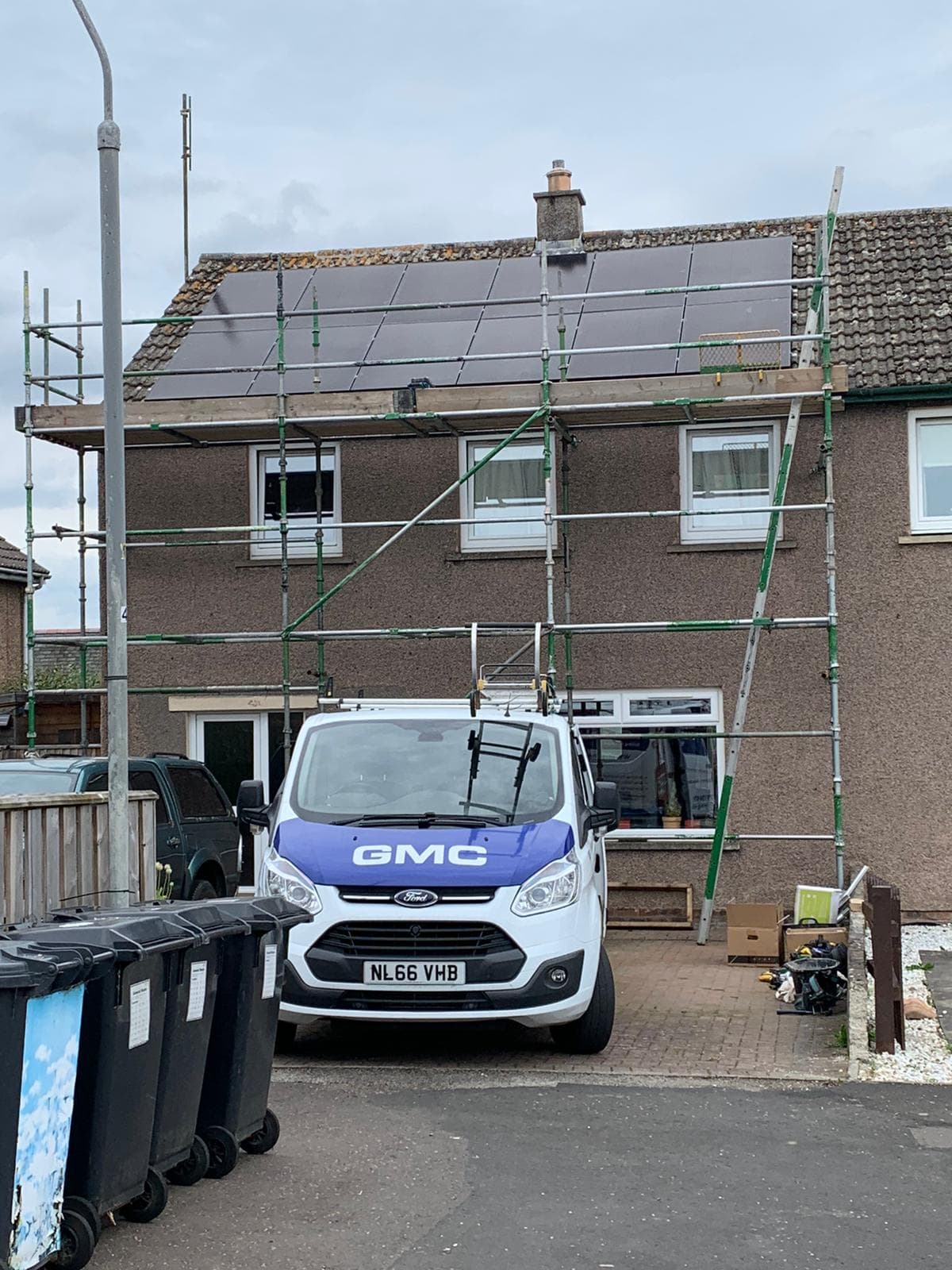 Borders Home solar installation by GMC Solar