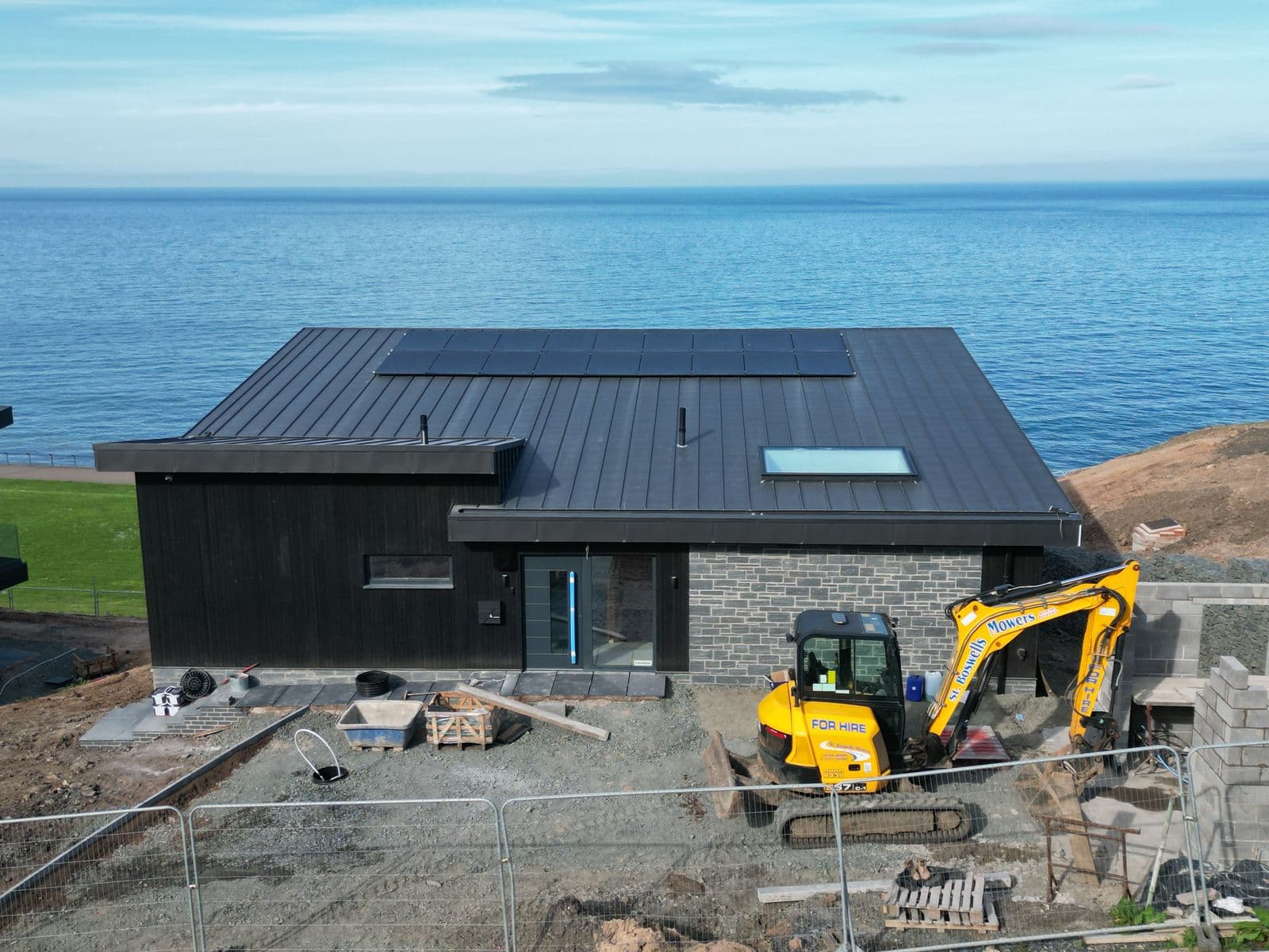 Sandbanks solar installation in Northumberland