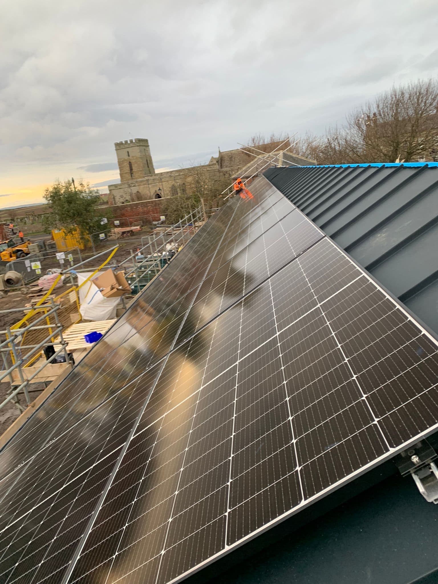 Bamburgh Walled Garden solar installation in Northumberland